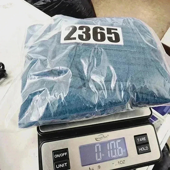 Chaser crewneck waffle knit pullover women's sweater L. teal - Picture 7 of 7